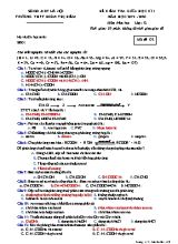 Đề kiểm tra giữa học kỳ I môn Hóa học Lớp 12 - Mã đề 132 - Năm học 2019-2020 - Trường THPT Đoàn Thị Điểm (Kèm đáp án)